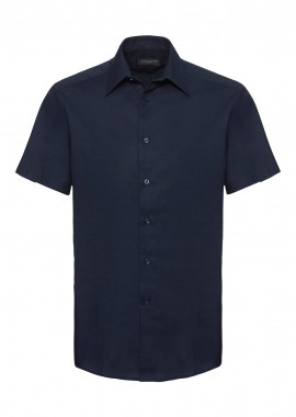 Russell - Κοντομάνικο Πουκάμισο R-923M Russell Tailored Fit Oxford Bright Navy