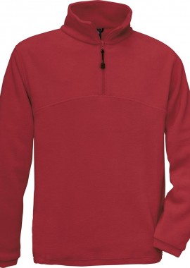 B & C - Ζακέτα Fleece με Φερμουάρ 1/4 Highlander B & C Red