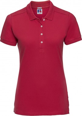 Russell - Γυναικείο Μπλουζάκι Polo R-566F-0 Russell Slim Fit Stretch Classic Red