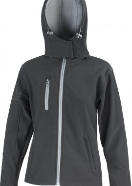 Result - Γυναικείο Μπουφάν Softshell R230F Result TX Performance Black/Grey