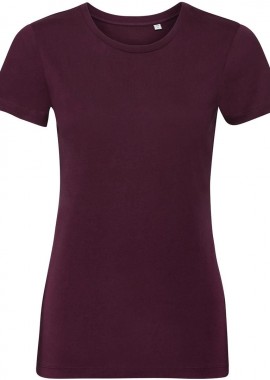 Russell - Γυναικείο T-Shirt R-108F-0 Russell Organic White Burgundy