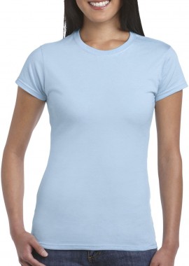 Gildan - Γυναικείο T-Shirt 64000L Gildan Fitted Ring Spun Light Blue