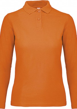 B & C - Μπλούζα Polo Γυναικεία Μακρυμάνικη PWI13 B & C ID.001 LSL Orange