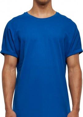 Urban Classics - T-Shirt Long Shaped Turnup TB1561 Urban Classics Μπλε