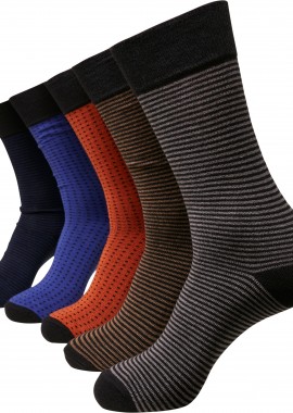 Urban Classics - Κάλτσες Stripes and Dots Socks 5-Pack Urban Classics TB3744-01667 Multicolor