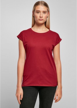 BYB - Γυναικείο T-Shirt BY021 Build Your Brand Ladies Extended Shoulder Tee Burgundy
