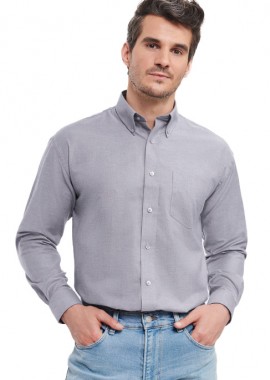 Russell - Πουκάμισο Μακρυμάνικο R-932M-0 Russell Oxford Classic Fit Silver