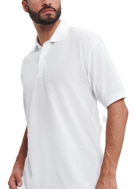 Russell - Ανδρική Μπλούζα Polo R-539M-0 Russell Blended Fabric White