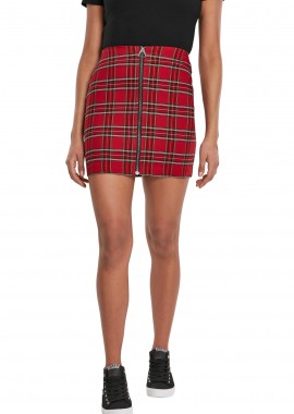 Urban Classics - Γυναικεία φούστα Short Checker Urban Classics TB2845 Red/Black