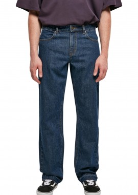 Urban Classics - Παντελόνι Jeans Open Edge Loose Fit TB5919-02443 Urban Classics Mid Indigo Washed