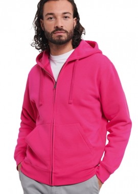 Russell - Φούτερ με Κουκούλα και Φερμουάρ Authentic Zip Hoodie R-266M-0 Russell Fuchsia