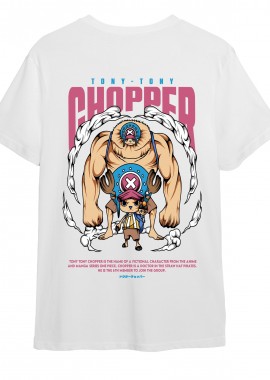 Pop Culture - T-Shirt One Piece Chopper Pop Culture White