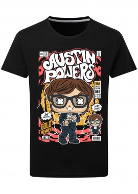 Pop Culture - T-Shirt Austin Powers Pop Culture Black