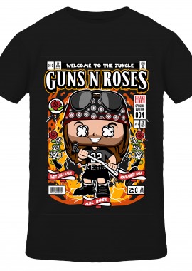 Pop Culture - T-Shirt Axl Rose Pop Culture Black