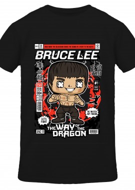 Pop Culture - T-Shirt Bruce Lee Pop Culture Black