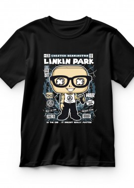Pop Culture - Παιδικό T-shirt Chester Bennington Pop Culture Black