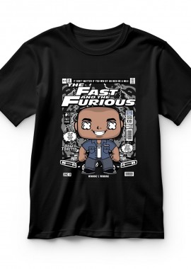 Pop Culture - Παιδικό T-shirt Dom Toretto Fast and Furious Pop Culture Black