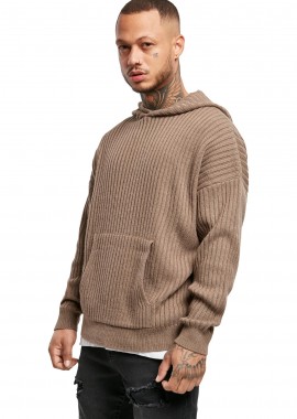 Urban Classics - Πλεκτό Φούτερ με Κουκούλα TB4677 Urban Classics darkkhaki
