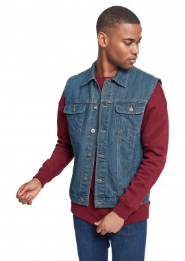 Urban Classics - Ανδρικό Αμάνικο Μπουφάν Denim TB514 Urban Classics Denimblue