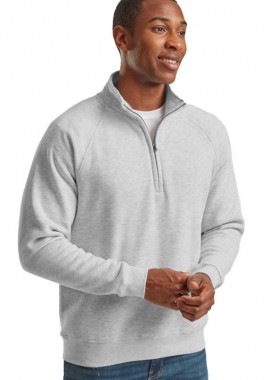 Fruit of the Loom - Φούτερ με Φερμουάρ Raglan 62-032-0 Fruit of the Loom Heather Grey