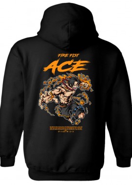 Pop Culture - Hoodie One Piece Ace Pop Culture Black