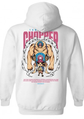 Pop Culture - Hoodie One Piece Chopper Pop Culture White