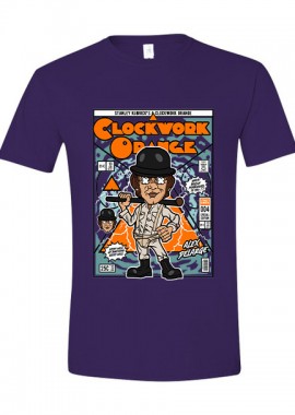 Pop Culture - T-Shirt Alex Delarge Clockwork Orange Pop Culture Purple