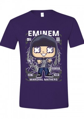 Pop Culture - T-Shirt Eminem 8 Mile Pop Culture Purple