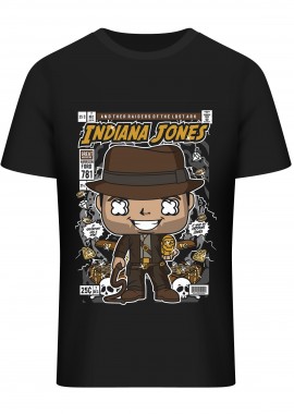 Pop Culture - T-Shirt Indiana Jones Pop Culture Black