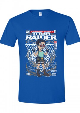 Pop Culture - T-Shirt Lara Croft Tomb Raider Pop Culture Royal