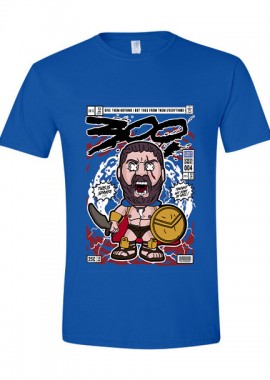 Pop Culture - T-Shirt Leonidas 300 Pop Culture Royal