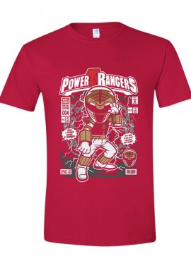 Pop Culture - T-Shirt Power Ranger Pop Culture Red