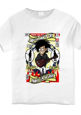 Pop Culture - Παιδικό T-shirt Robert Smith The Cure Pop Culture White