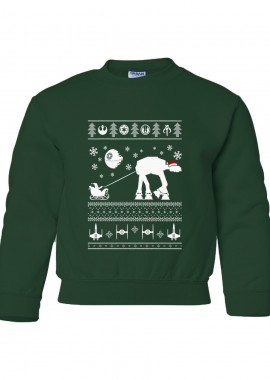 Pop Culture - Παιδικό Χριστουγεννιάτικο Ugly Sweater Santa Pop Culture Forest Green