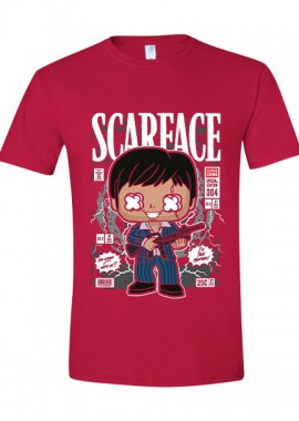Pop Culture - T-Shirt Scarface Tony Montana Pop Culture Red