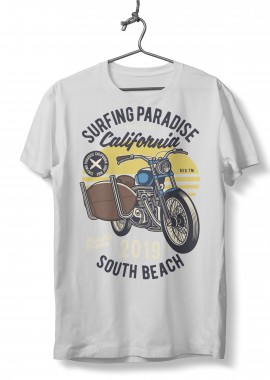 Pop Culture - T-Shirt Surfboard Ride Pop Culture White