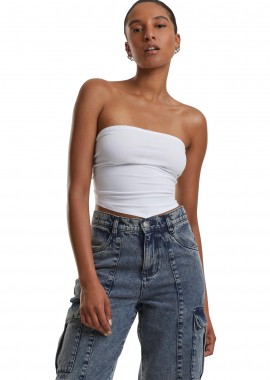 Urban Classics - Ladies Knotted Bandeau Top Urban Classics TB6872-00220 white