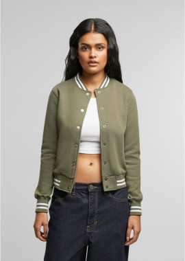 Urban Classics - Γυναικείο College Sweat Jacket TB1990-00834 Urban Classics Olive/Olive