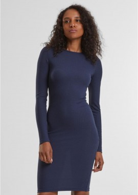Urban Classics - Γυναικείο Φόρεμα Rib TB1340-00155 Urban Classics Black Navy