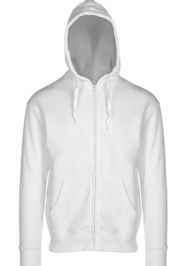 About Basics - Unisex Ζακέτα Φούτερ με Κουκούλα 00150Β About Basics Dust White