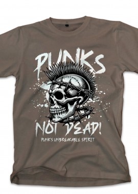 Pop Culture - T-Shirt Punk Is Not Dead Pop Culture Military Green