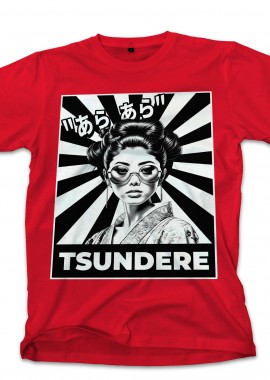Pop Culture - T-Shirt Tsundere Pop Culture Red