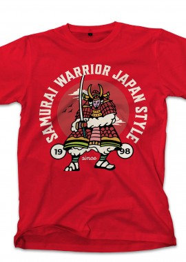 Pop Culture - T-Shirt Samurai Warrior Japan Pop Culture Red
