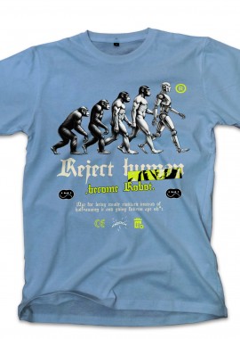 Pop Culture - T-Shirt Reject Human Pop Culture Carolina Blue