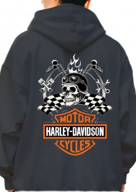 Pop Culture - Hoodie Motor Cycles Hd Pop Culture Black