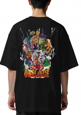 Pop Culture - Oversized T-Shirt One Piece Lets Go Pop Culture Black