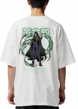 Pop Culture - Oversized T-Shirt One Piece Monkey D. Dragon Pop Culture White