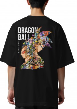 Pop Culture - Oversized T-Shirt Dragon Ball Art2 Pop Culture Black