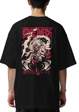 Pop Culture - Oversized T-Shirt Gear One Piece Pop Culture Black