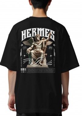 Pop Culture - Oversized T-Shirt Hermes Pop Culture Black